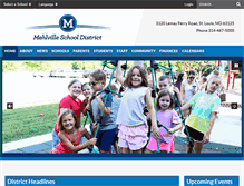 Tablet Screenshot of mehlvilleschooldistrict.com